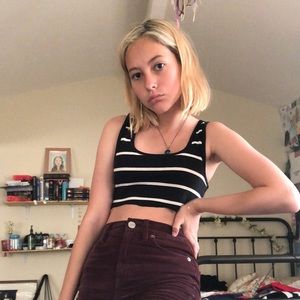 Cropped Striped Tank top